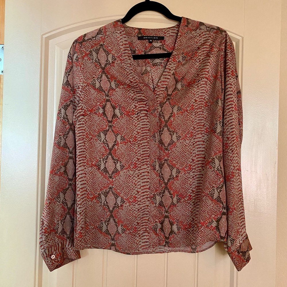 Animal print blouse